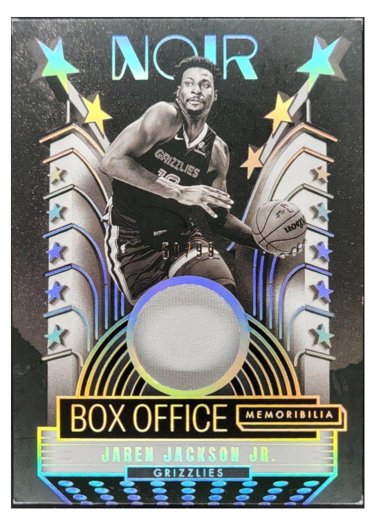 2024-25 Panini Noir Box Office Memorabilia Set Jaren Jackson Jr. #14 card