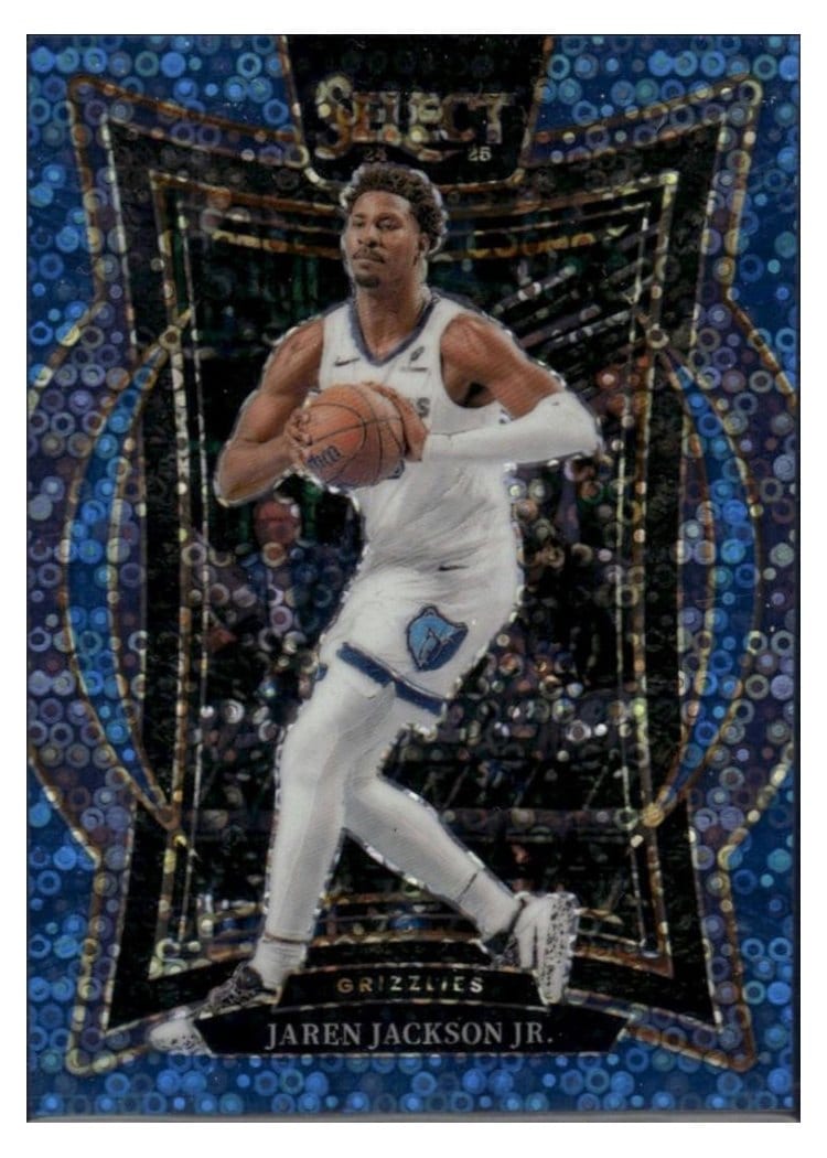 2024-25 Panini Select Base Set Jaren Jackson Jr. Blue Tectonic Prizm #48 card