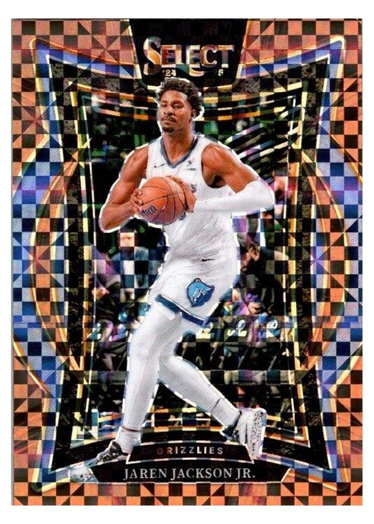2024-25 Panini Select Base Set Jaren Jackson Jr. Bronze Checker Prizm #48 card