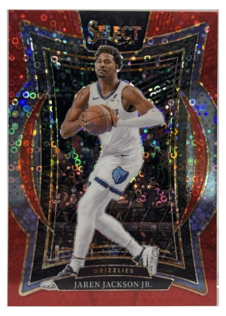 2024-25 Panini Select Base Set Jaren Jackson Jr. Red Disco Prizm #48 card