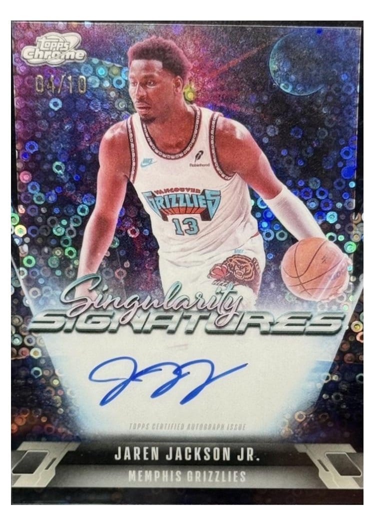 2025-26 Topps Cosmic Chrome Singularity Signatures Jaren Jackson Jr. #SS-JJ