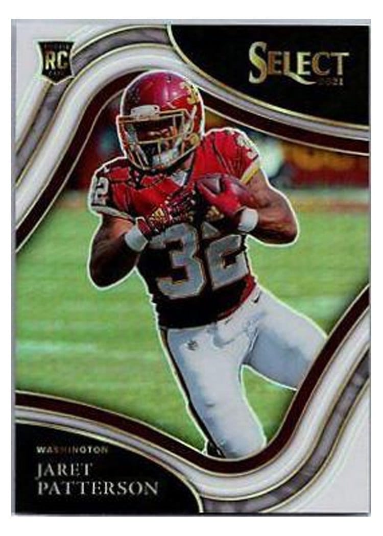 2021 Panini Select Base Set Jaret Patterson White #399 card