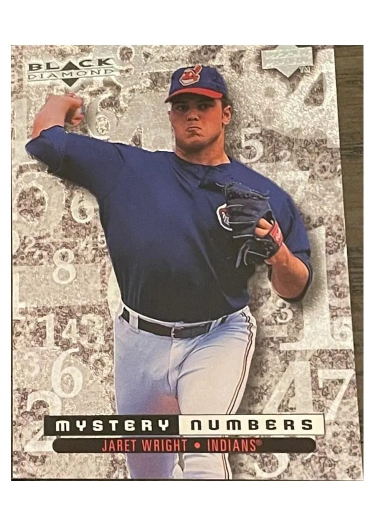 1999 Upper Deck Black Diamond Mystery Numbers Jaret Wright #M23 card
