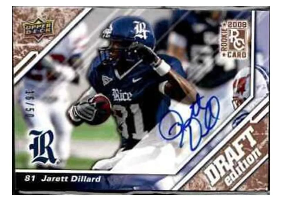 2009 Upper Deck Draft Edition Jarett Dillard #40 card