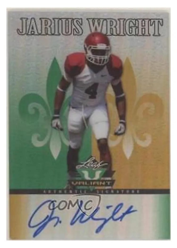 2012 Leaf Valiant Jarius Wright #JW1 card