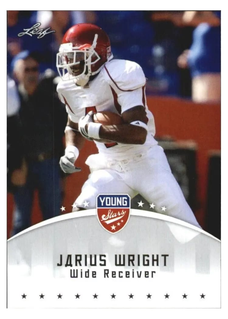 2012 Leaf Young Stars Jarius Wright #43 card