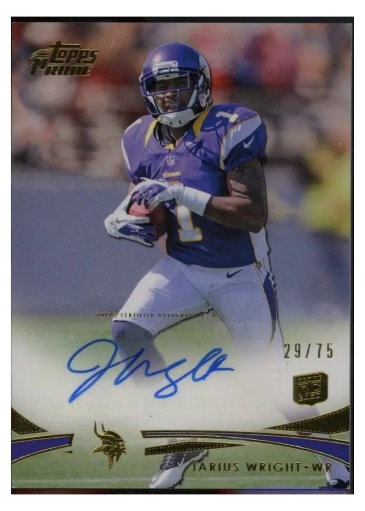 2012 Topps Prime Jarius Wright #12 card