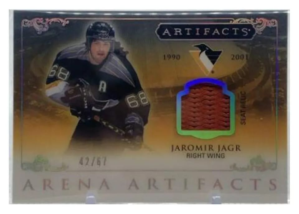 2023-24 Upper Deck Artifacts Arena Artifacts Jaromir Jagr #AA-JJ card
