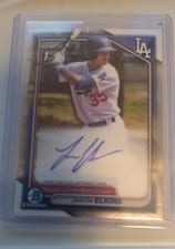 2024 Bowman Chrome Prospects Autographs Jaron Elkins #CPA-JE card