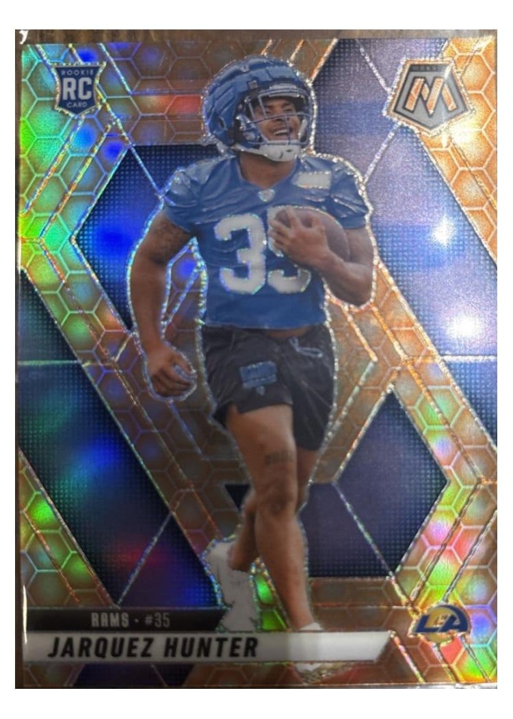 2025 Panini Mosaic Base Set Jarquez Hunter #380 card