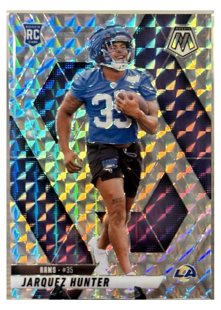 2025 Panini Mosaic Base Set Jarquez Hunter #380 card