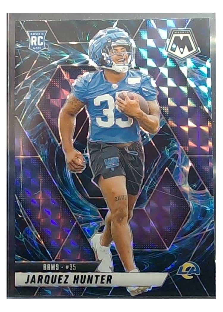 2025 Panini Mosaic Base Set Jarquez Hunter #380 card