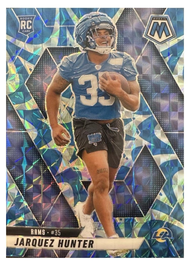 2025 Panini Mosaic Base Set Jarquez Hunter #380 card