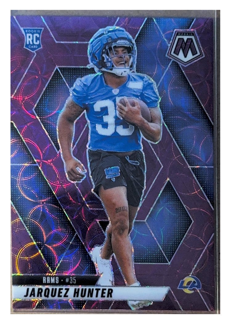 2025 Panini Mosaic Base Set Jarquez Hunter #380 card