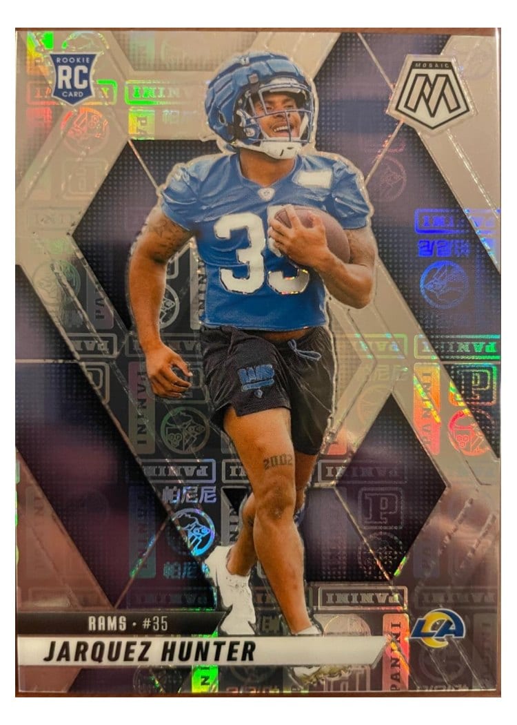 2025 Panini Mosaic Base Set Jarquez Hunter #380 card