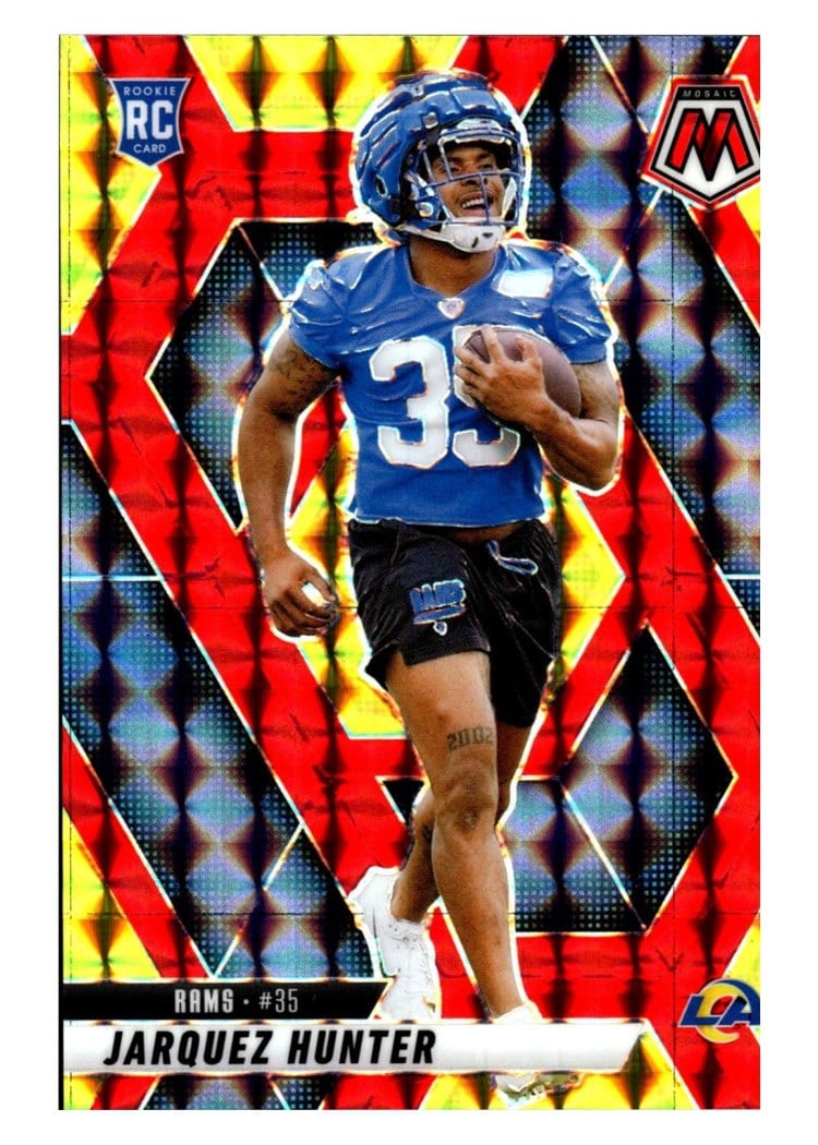 2025 Panini Mosaic Base Set Jarquez Hunter #380 card