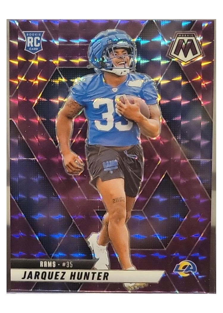 2025 Panini Mosaic Base Set Jarquez Hunter #380 card