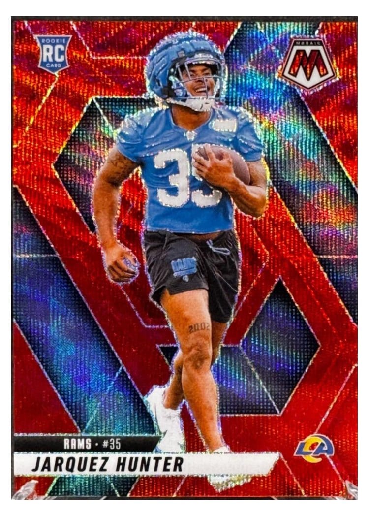 2025 Panini Mosaic Base Set Jarquez Hunter #380 card