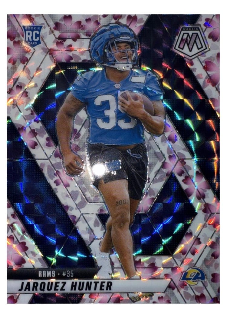 2025 Panini Mosaic Base Set Jarquez Hunter #380 card