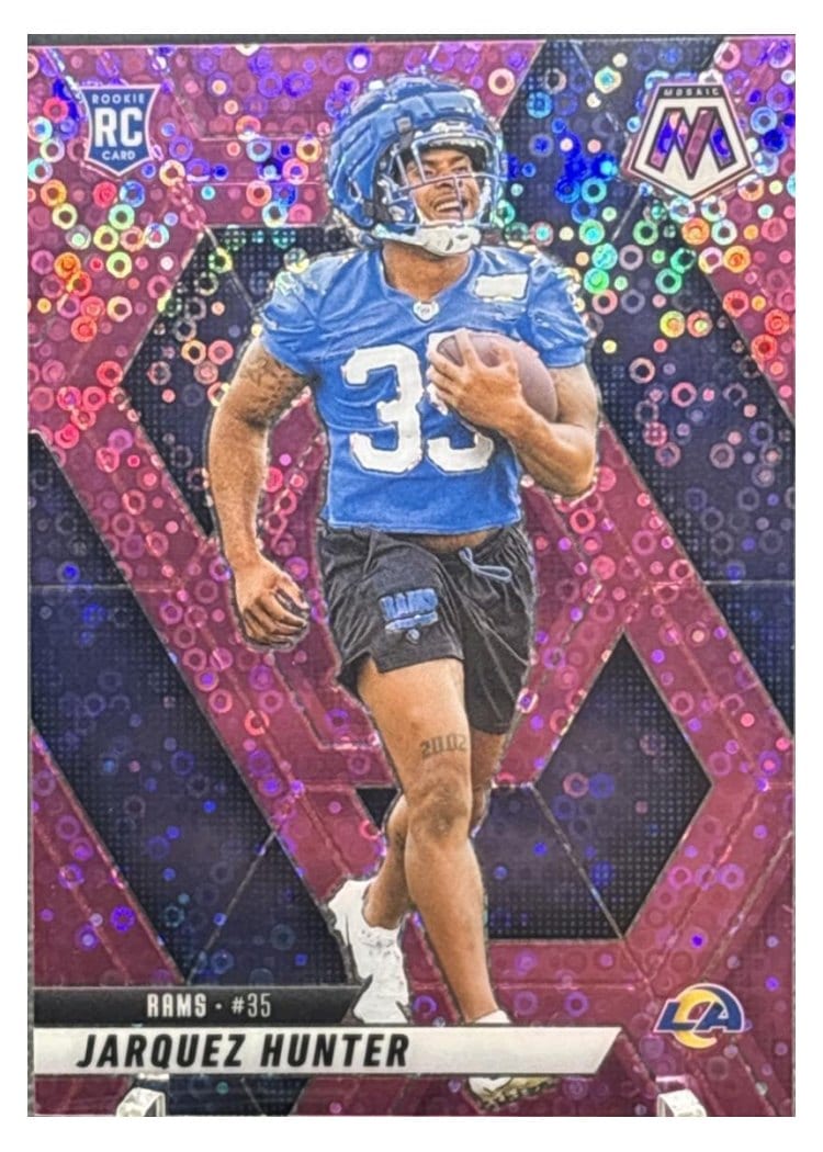 2025 Panini Mosaic Base Set Jarquez Hunter #380 card