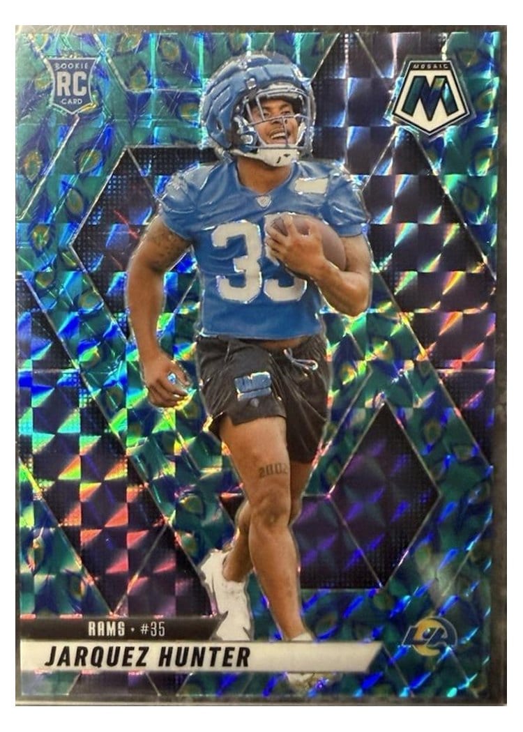 2025 Panini Mosaic Base Set Jarquez Hunter #380 card