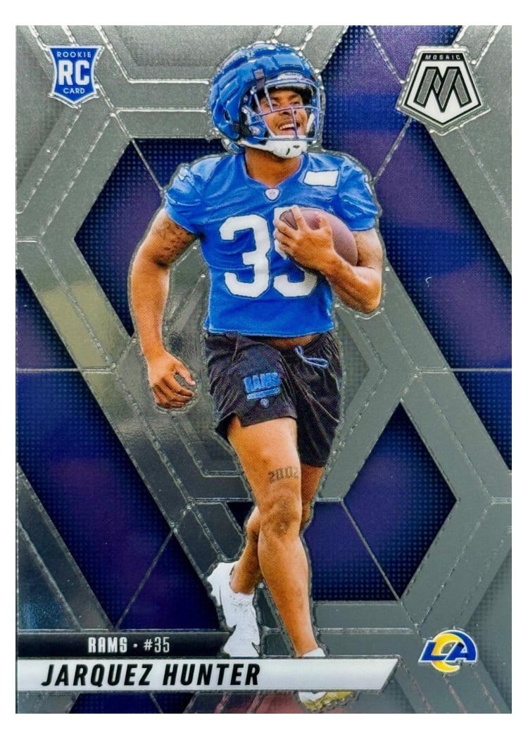 2025 Panini Mosaic Base Set Jarquez Hunter #380 card