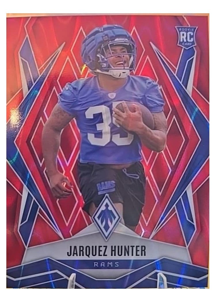 2025 Panini Phoenix Base Set Jarquez Hunter #232 card