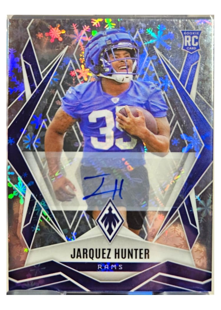 2025 Panini Phoenix Base Set Jarquez Hunter Winter Autograph #232 card