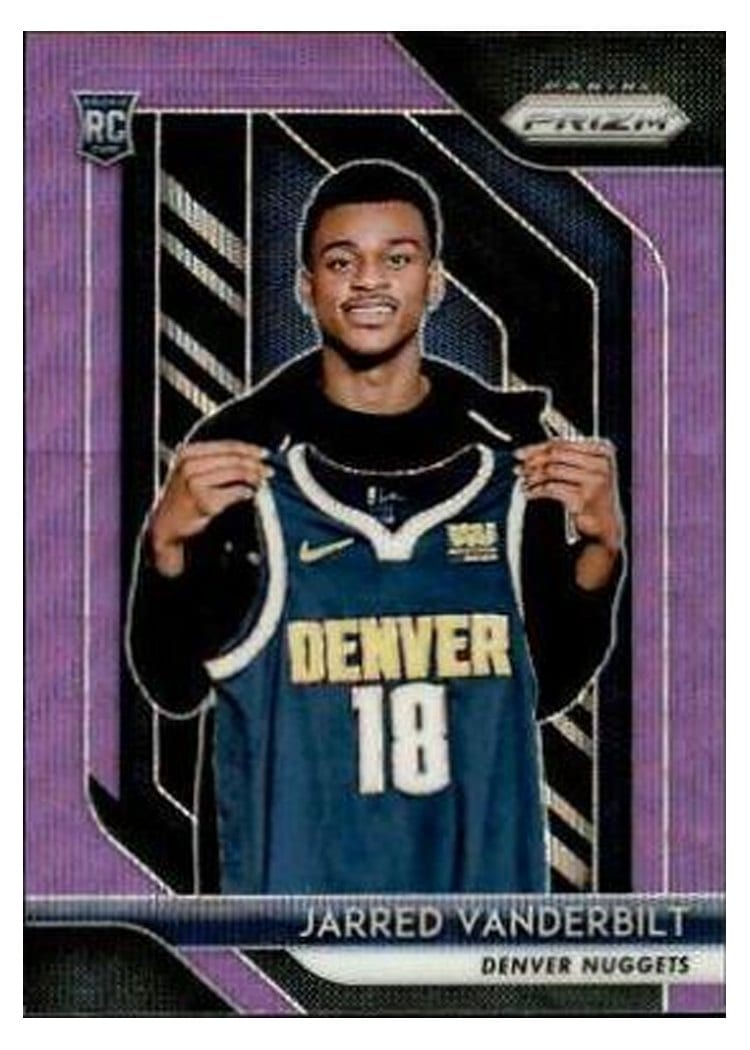 2018-19 Panini Prizm Base Set Jarred Vanderbilt #42 card