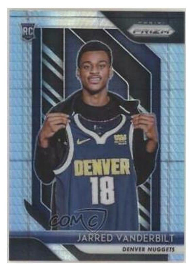 2018-19 Panini Prizm Base Set Jarred Vanderbilt #42 card