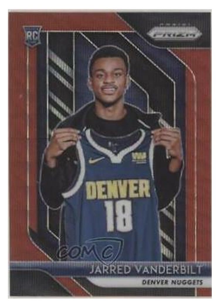 2018-19 Panini Prizm Base Set Jarred Vanderbilt #42 card
