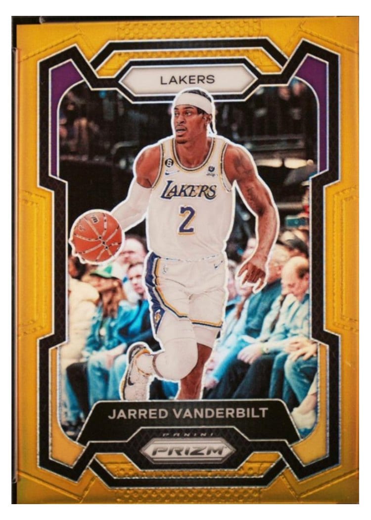 2023-24 Panini Prizm Base Set Jarred Vanderbilt Gold #202 card