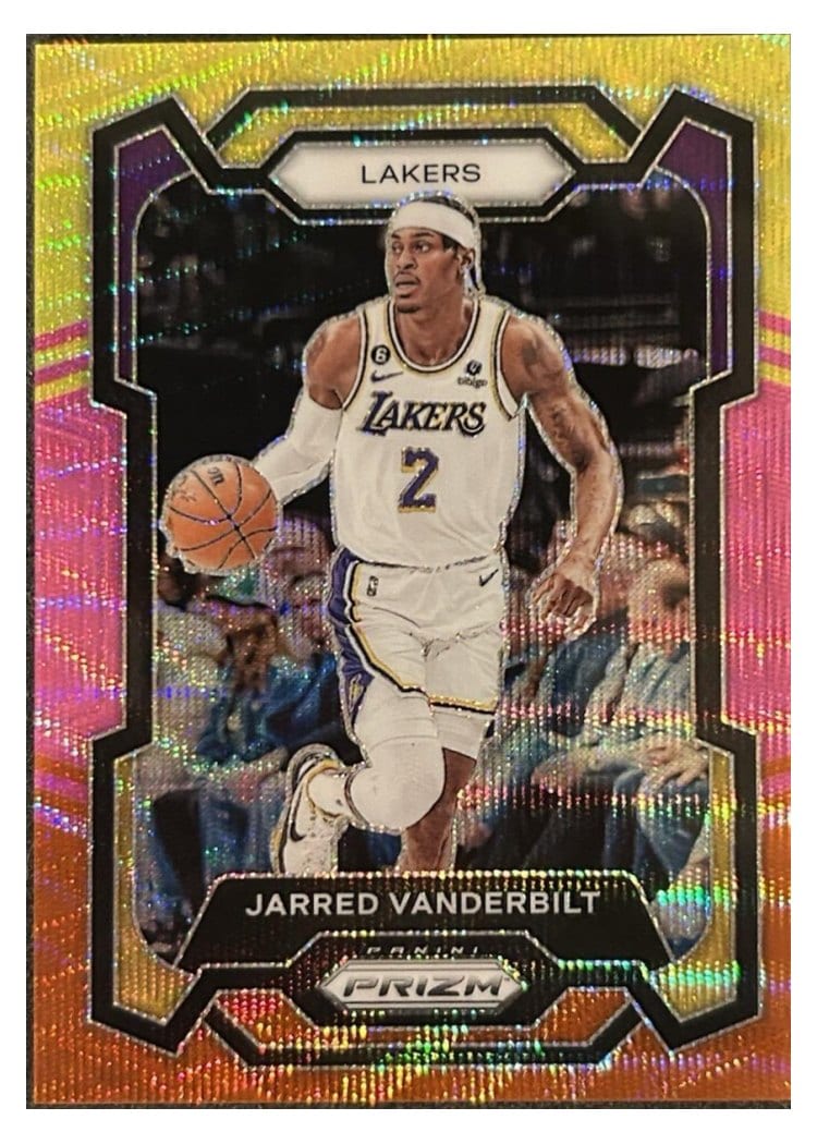 2023-24 Panini Prizm Base Set Jarred Vanderbilt Multi Wave #202 card