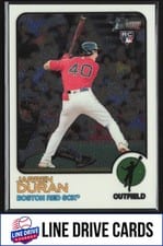 2022 Topps Heritage Chrome Jarren Duran #211 card