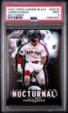 2025 Topps Chrome Black Nocturnal Jarren Duran #NOC-39 card