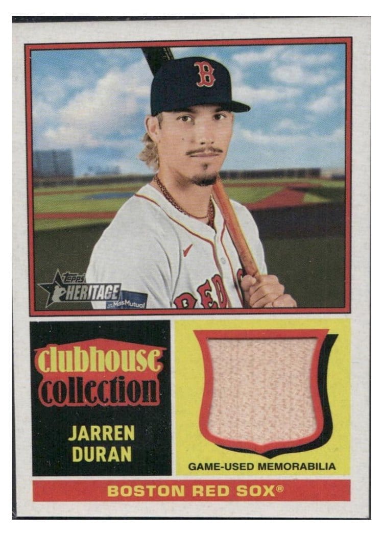 2025 Topps Heritage Clubhouse Collection Relics Jarren Duran #CCR-JD card