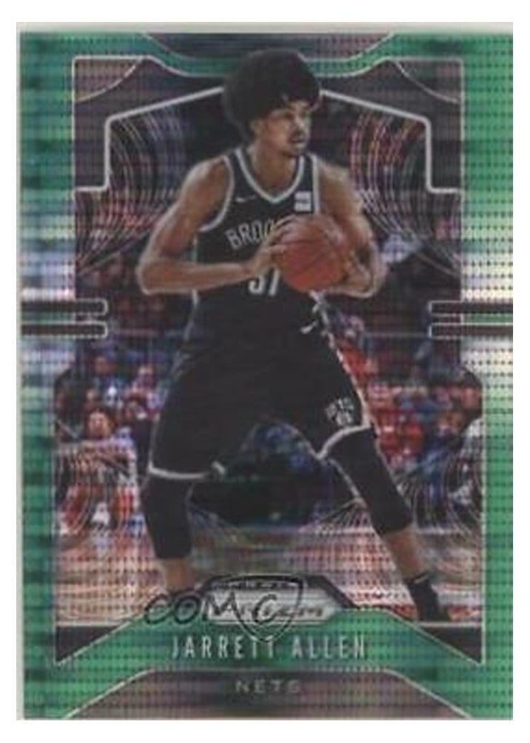 2019-20 Panini Prizm Base Set Jarrett Allen Green Pulsar #47 card