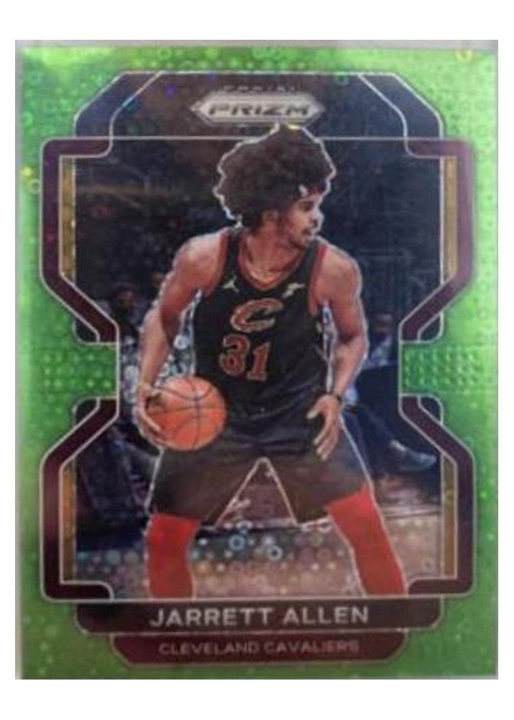 2021-22 Panini Prizm Base Set Jarrett Allen Green Shimmer #209 card