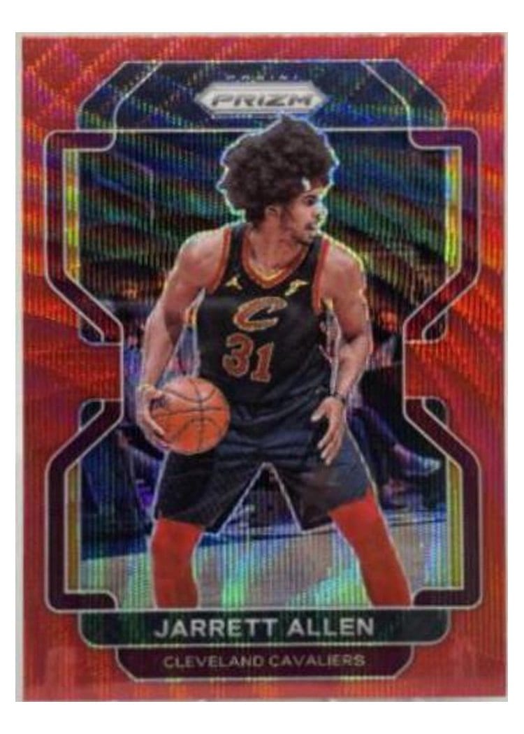 2021-22 Panini Prizm Base Set Jarrett Allen Ruby Wave #209 card