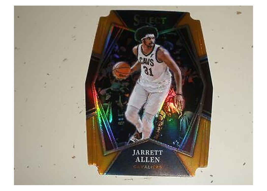 2021-22 Panini Select Base Set Jarrett Allen Orange Prizm Die Cut #152 card