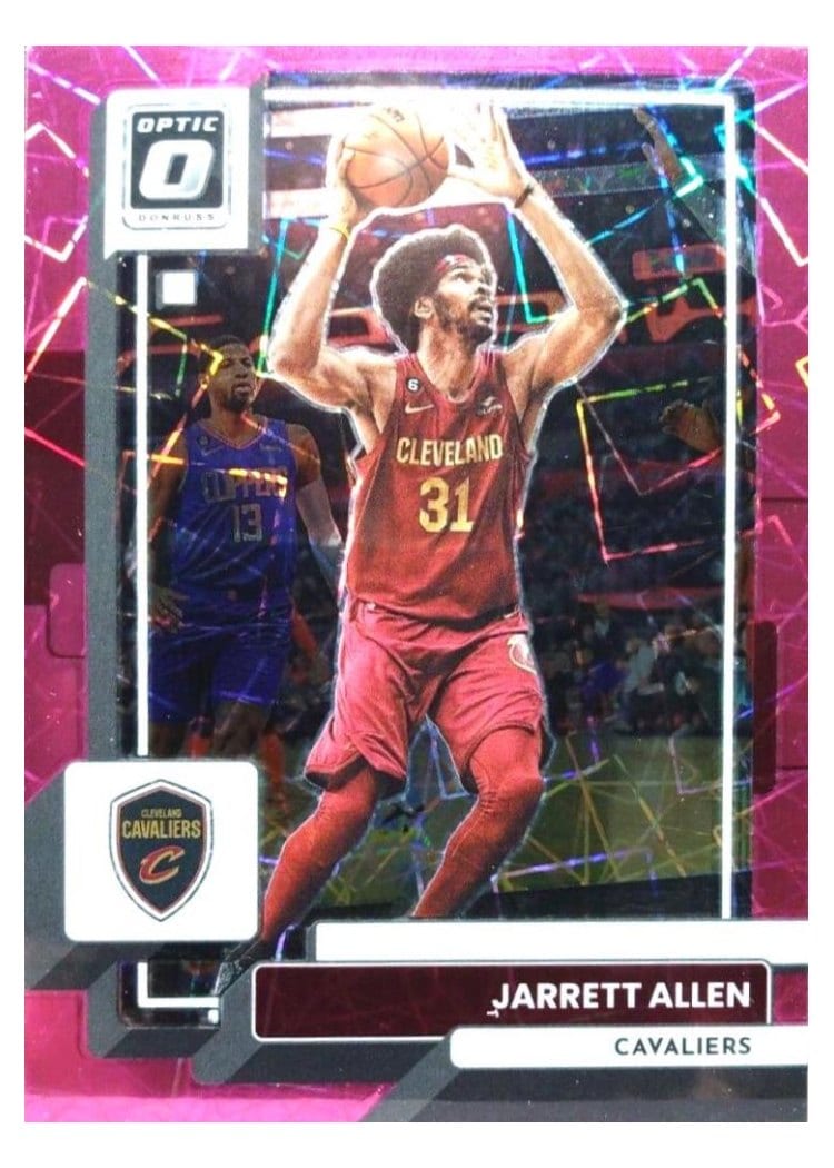 2022-23 Donruss Optic Base Set Jarrett Allen Pink Velocity #76 card