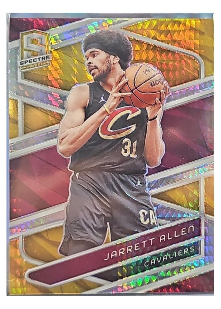 2023-24 Panini Spectra Base Set Jarrett Allen Gold International #76 card