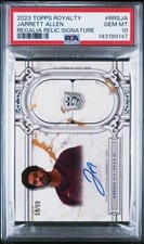 2023-24 Topps Royalty Regalia Relic Signatures Jarrett Allen #RRS-JA card