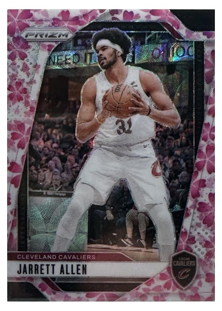 2024-25 Panini Prizm Base Set Jarrett Allen Choice Cherry Blossom #169 card