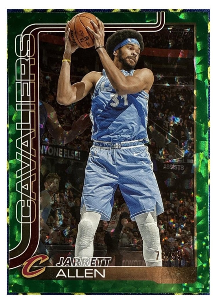 2025-26 Topps Base Set Jarrett Allen Green Crackleboard #85 card