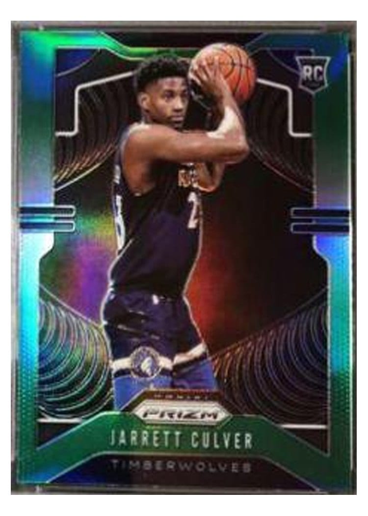 2019-20 Panini Prizm Base Set Jarrett Culver Green Prizm #252 card