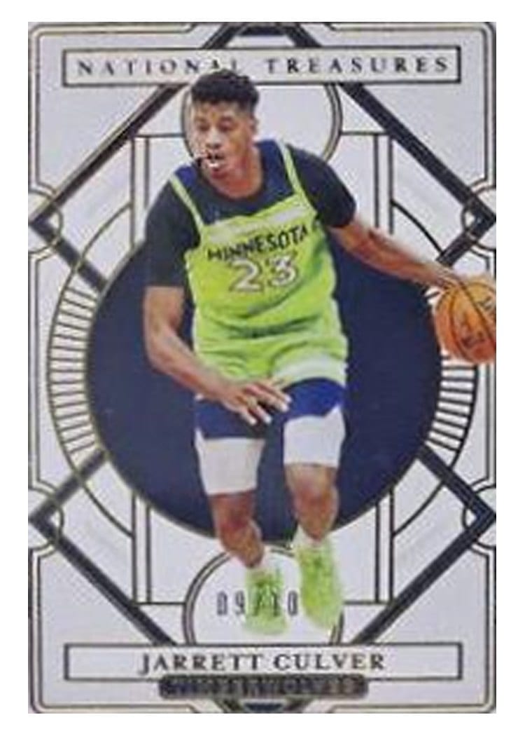 2020-21 Panini National Treasures Base Set Jarrett Culver #95 card