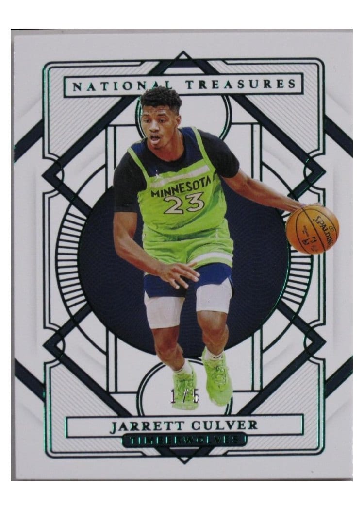 2020-21 Panini National Treasures Base Set Jarrett Culver #95 card