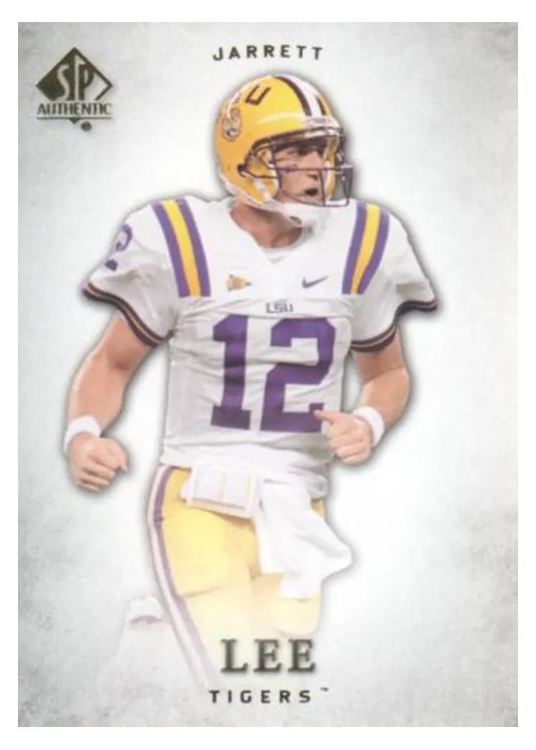 2012 SP Authentic Jarrett Lee #9 card