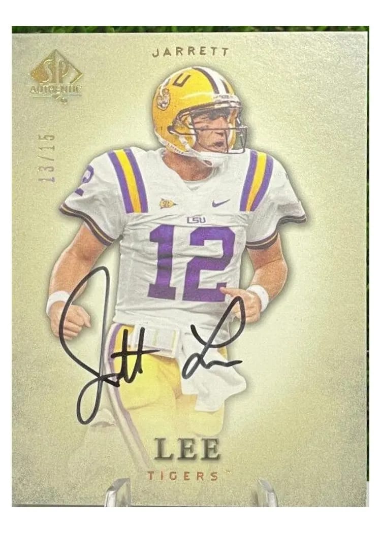 2012 SP Authentic Jarrett Lee #9 card